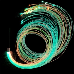 Fibres optiques lumineuses – 50 brins UV colorés