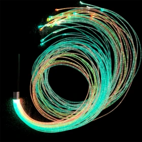 Fibres optiques lumineuses – 50 brins UV colorés