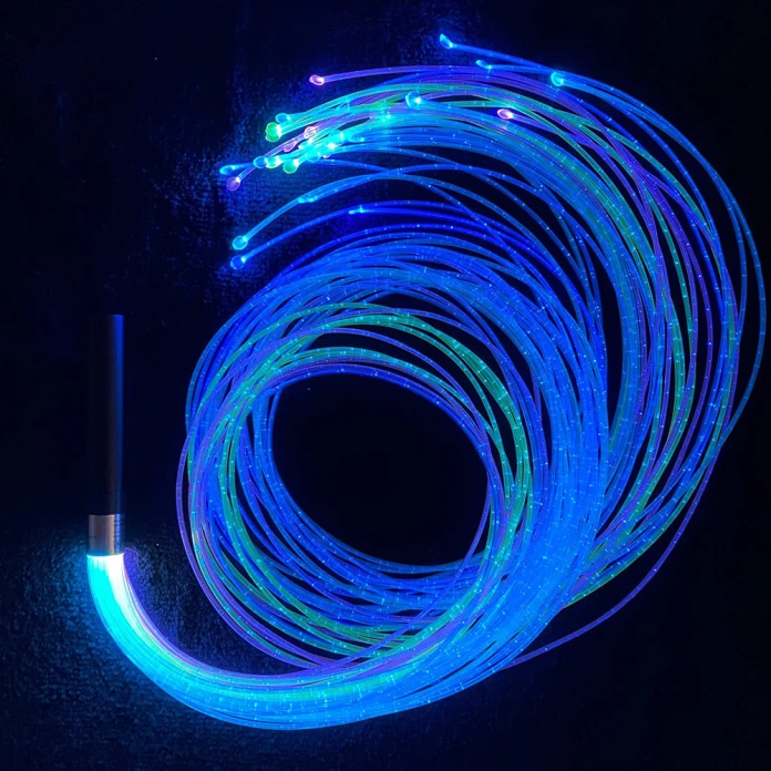 Fibres optiques lumineuses – 50 brins UV colorés