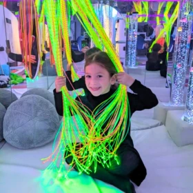 Fibres optiques lumineuses – 50 brins UV colorés