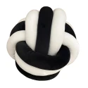Coussin nœud - Noir / Blanc