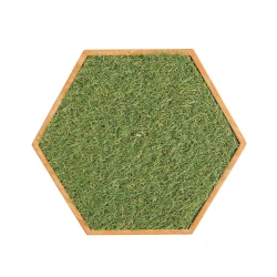 Panneau sensoriel hexagonal - herbe douce