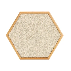 Panneau sensoriel hexagonal - orge blanc