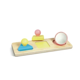 Puzzle trieur de formes montessori en riz