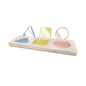 Puzzle trieur de formes montessori en riz