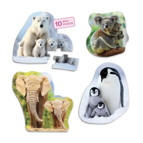 Maxi-puzzles les animaux et leurs petits