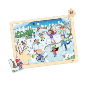 Lot de 4 puzzles les quatre saisons et un monde durable