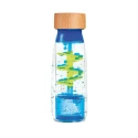 Bouteille sensorielle spirale bleue