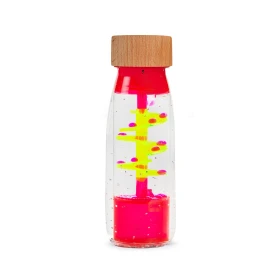 Bouteille sensorielle spirale rose