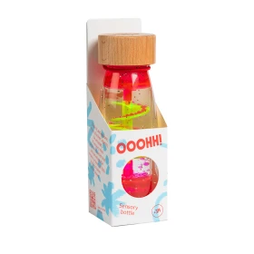 Bouteille sensorielle spirale rose