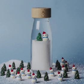 Bouteille sensorielle hiver