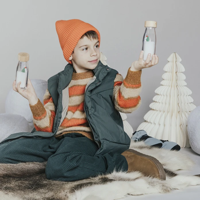 Bouteille sensorielle hiver