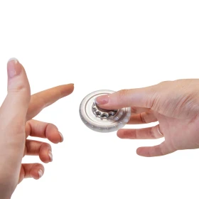 Fidget gear spinner métallique