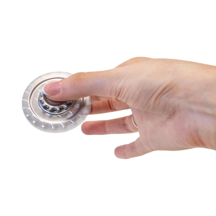 Fidget gear spinner métallique