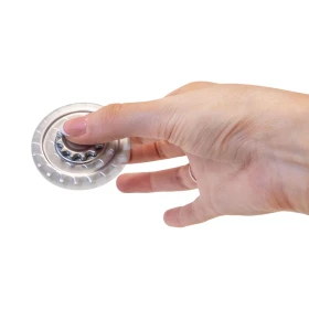 Fidget gear spinner métallique