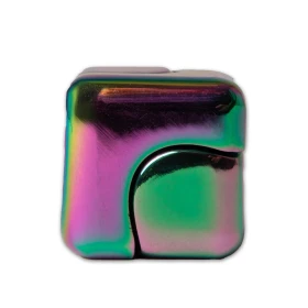 Fidget cube métallique rotatif