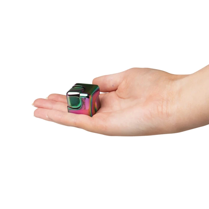 Fidget cube métallique rotatif