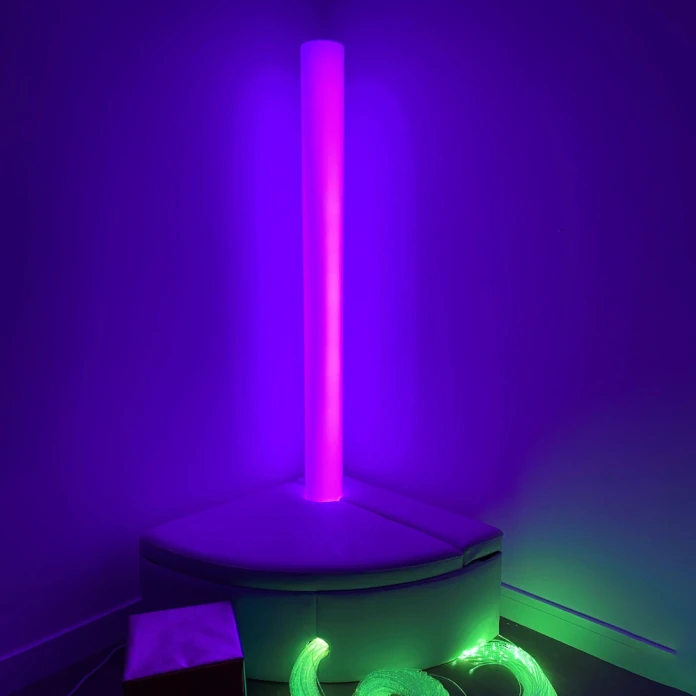 Colonne à bulles LED 180 cm - sans eau