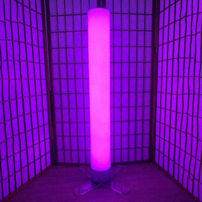 Colonne à bulles LED 120 cm - sans eau