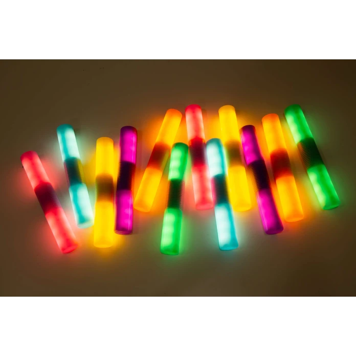 Cylindres lumineux sensoriels – lot de 12