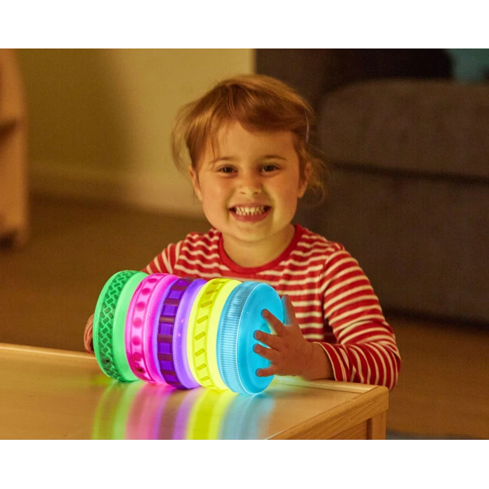 Disques sensoriels lumineux et texturés
