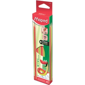 Crayons à papier avec texture grip anti-dérapante x 12