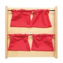 Panneau sensoriel tactile - Panneau sacs tissu
