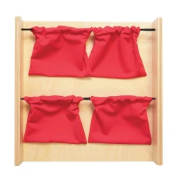 Panneau sensoriel tactile - Panneau sacs tissu