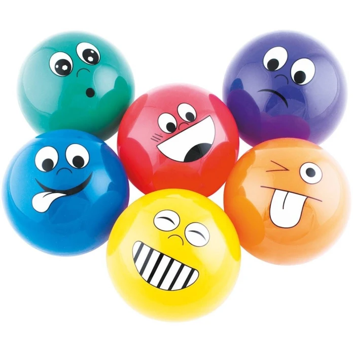 Balles expressions par 6 - Petites - 10 cm
