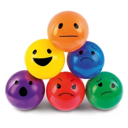 Balles expressions par 6 - Grandes - 15 cm