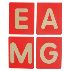 Lettres rugueuses éco - Majuscules