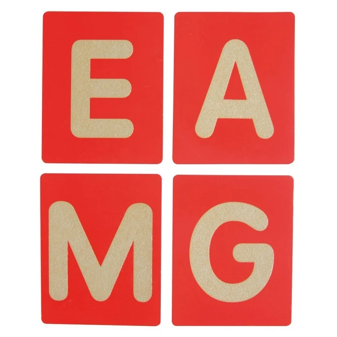 Lettres rugueuses éco - Majuscules