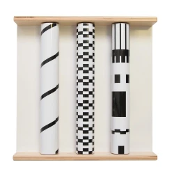 Panneau sensoriel visuel - Panneau rouleaux contrastés