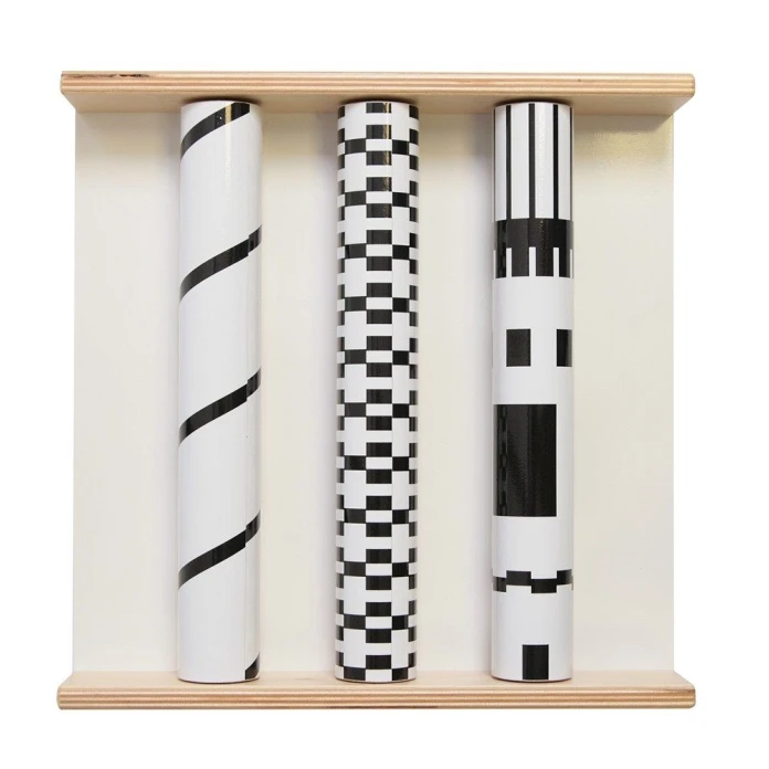 Panneau sensoriel visuel - Panneau rouleaux contrastés