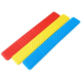 Fidget marque-pages tactiles - Rouge/Bleu/Jaune