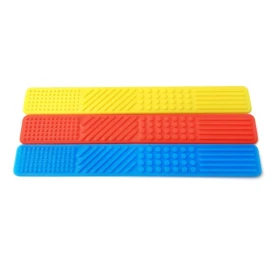 Fidget marque-pages tactiles - Rouge/Bleu/Jaune