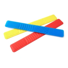 Fidget marque-pages tactiles - Rouge/Bleu/Jaune