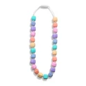 Collier princesse et le pois arc-en-ciel - pastel