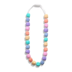 Collier princesse et le pois arc-en-ciel - pastel
