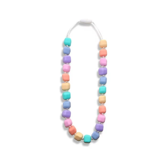 Collier princesse et le pois arc-en-ciel - pastel