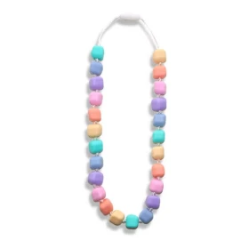 Collier princesse et le pois arc-en-ciel - pastel