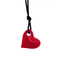 Collier cœur - rouge écarlate
