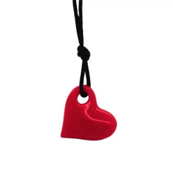 Collier cœur - rouge écarlate