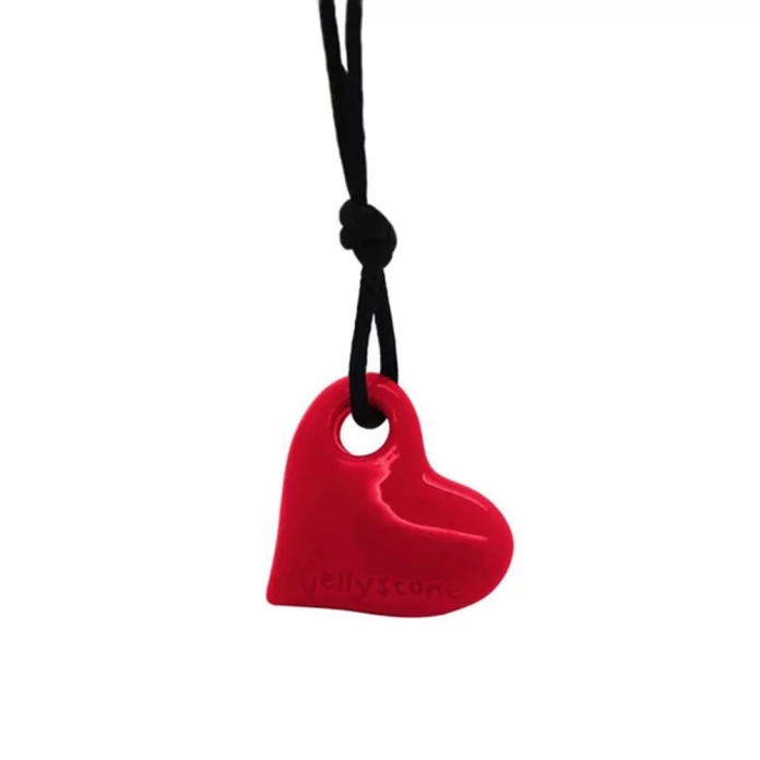 Collier cœur - rouge écarlate
