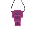 Collier robot raisin violet