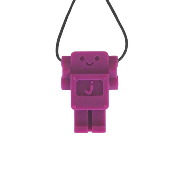 Collier robot raisin violet