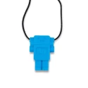 Collier robot bleu hawaiien