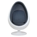 Fauteuil oeuf gris