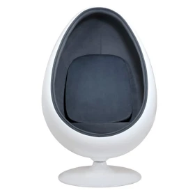 Fauteuil oeuf gris