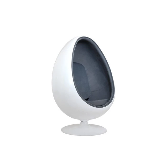 Fauteuil oeuf gris